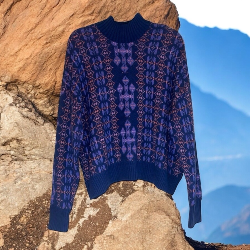 Lane Bryant Sweater Women’s Size 18/20 Fair Isle Eclectic Grandpa Comfy …